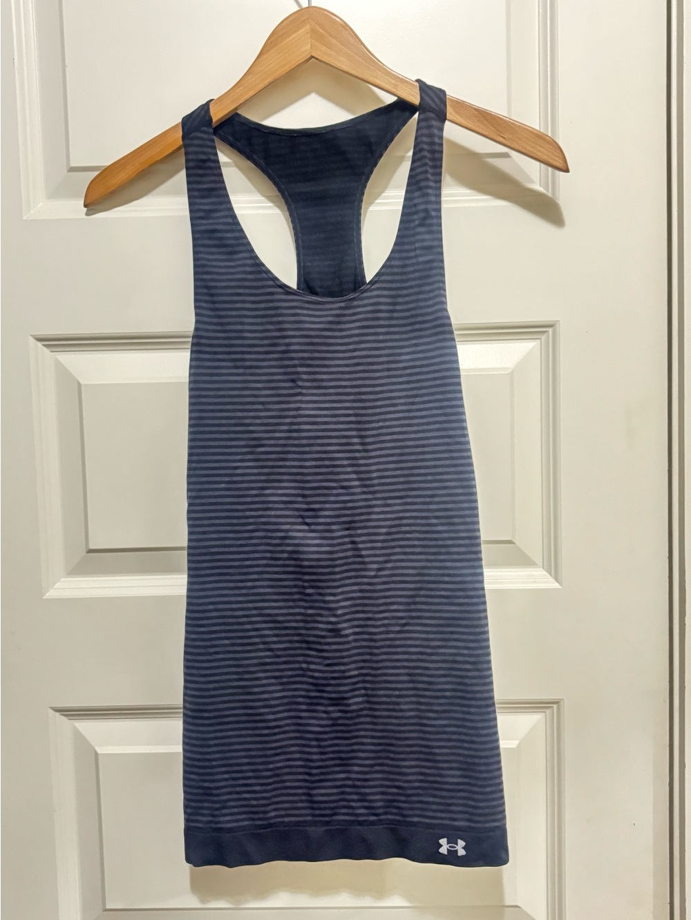 Under Armour gray and Light-Striped Racerback Tank